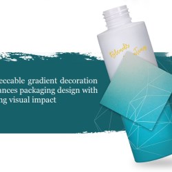 Impeccable gradient decoration enhances packaging design with strong visual impact